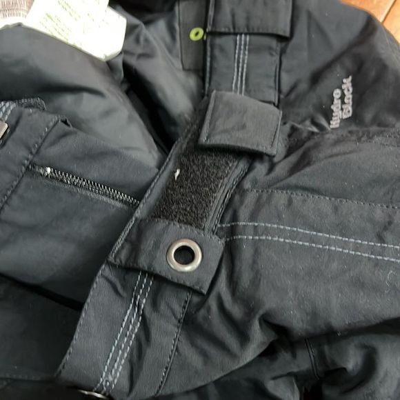 Obermeyer Junior Size 12 Ski Snowboarding Snow Pants Black Hydro Block - Picture 9 of 11